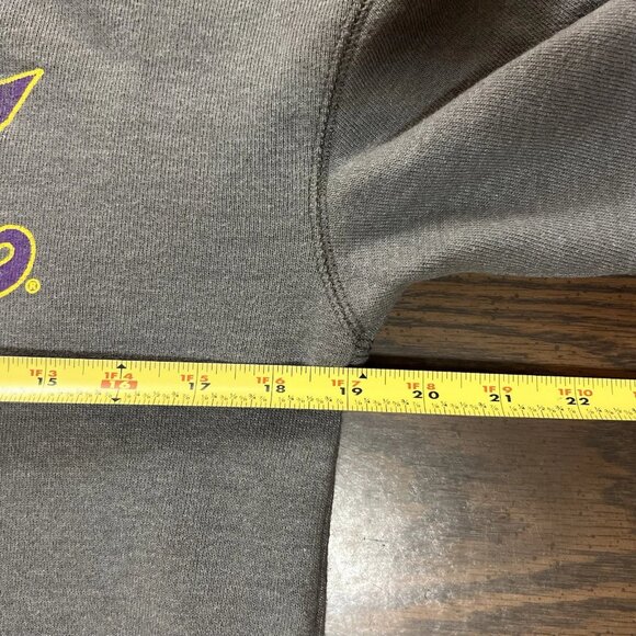 LSU Tigers Women’s Funnel Neck Hoodie Gray Campus Couture Large Thumbholes - Picture 7 of 10